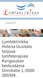 Mobile Screenshot of lymfaklinikka.fi
