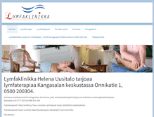 Tablet Screenshot of lymfaklinikka.fi